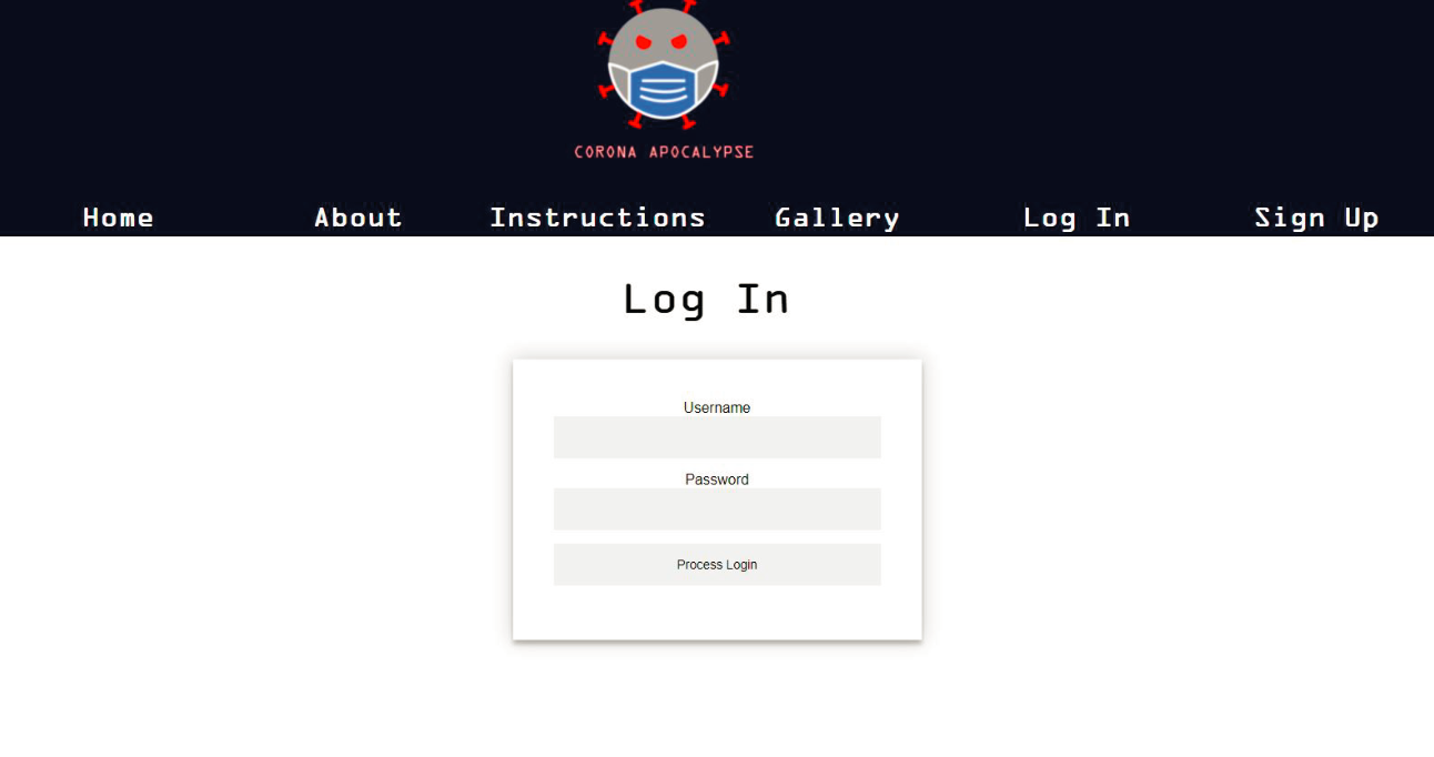 Corona Apocalypse Website